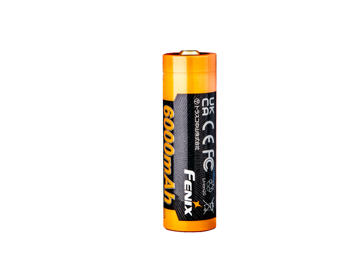Fenix ARB-L21-6000 Rechargeable 21700 Battery With 6000mAh Power For High Drain Flashlights
