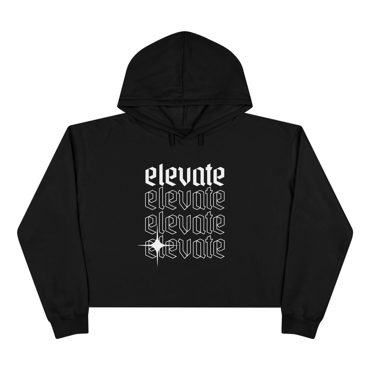 Elevate Crop Hoodie Flightline Fit By The Crew Hangar Ultra Soft Fleece For Crews Gym Goers Off-Shift Ready Athleisure