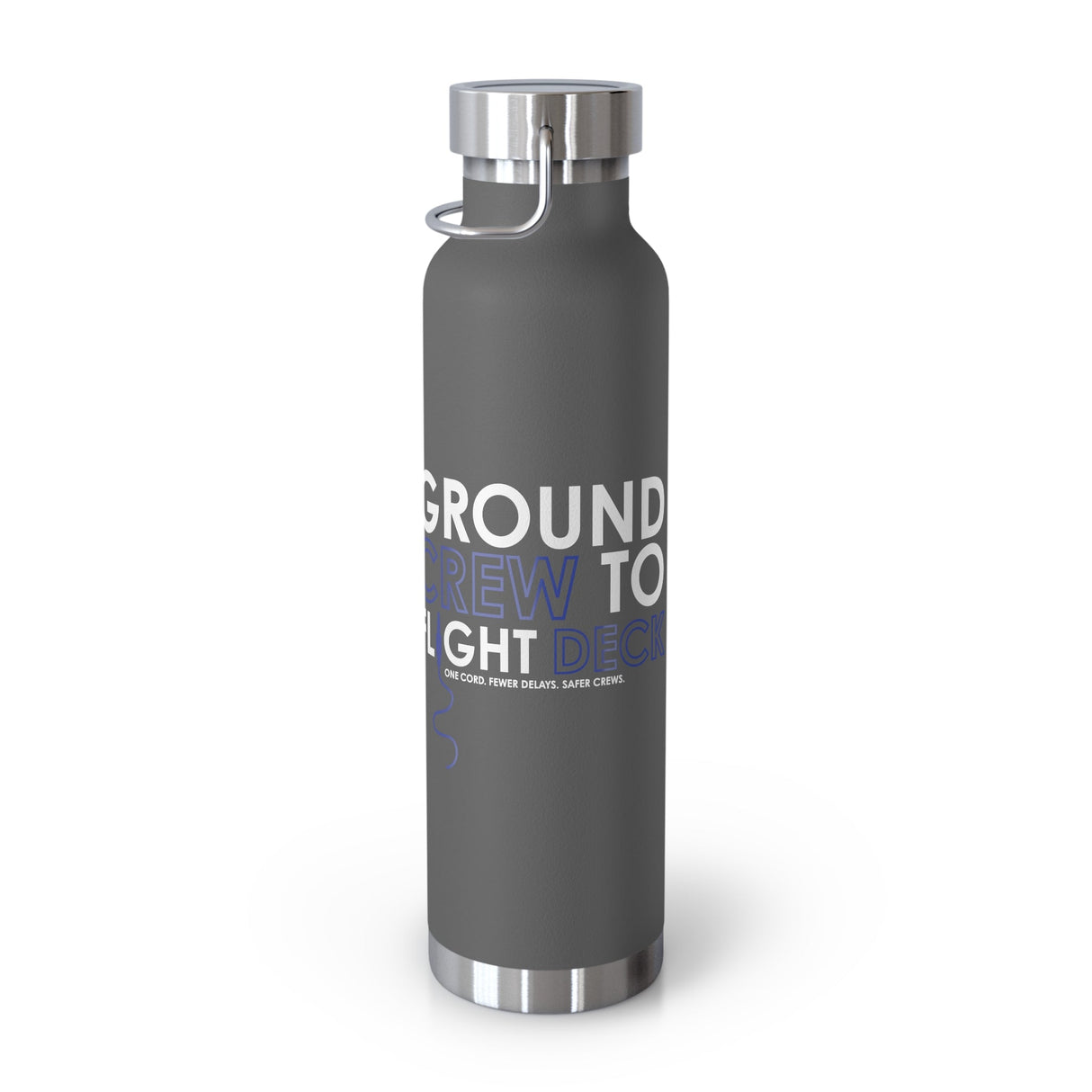 GroundComm X30 Copper Vacuum Insulated Bottle 22oz Keeps Hot 12 Hours Cold 48 Hours For Outdoors The Crew Hangar