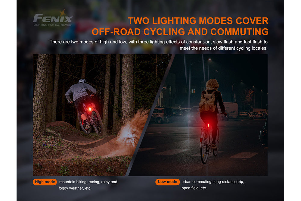 Fenix BC05R V2.0 Rechargeable Bicycle Tail Light – Trail Pro