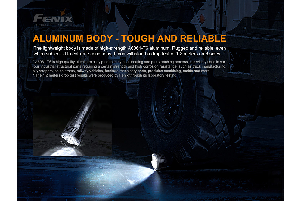 Fenix LR50R Multifunctional LED Search Light 12000 Lumens Long Range Beam For Rescue Pros And Outdoor Enthusiasts