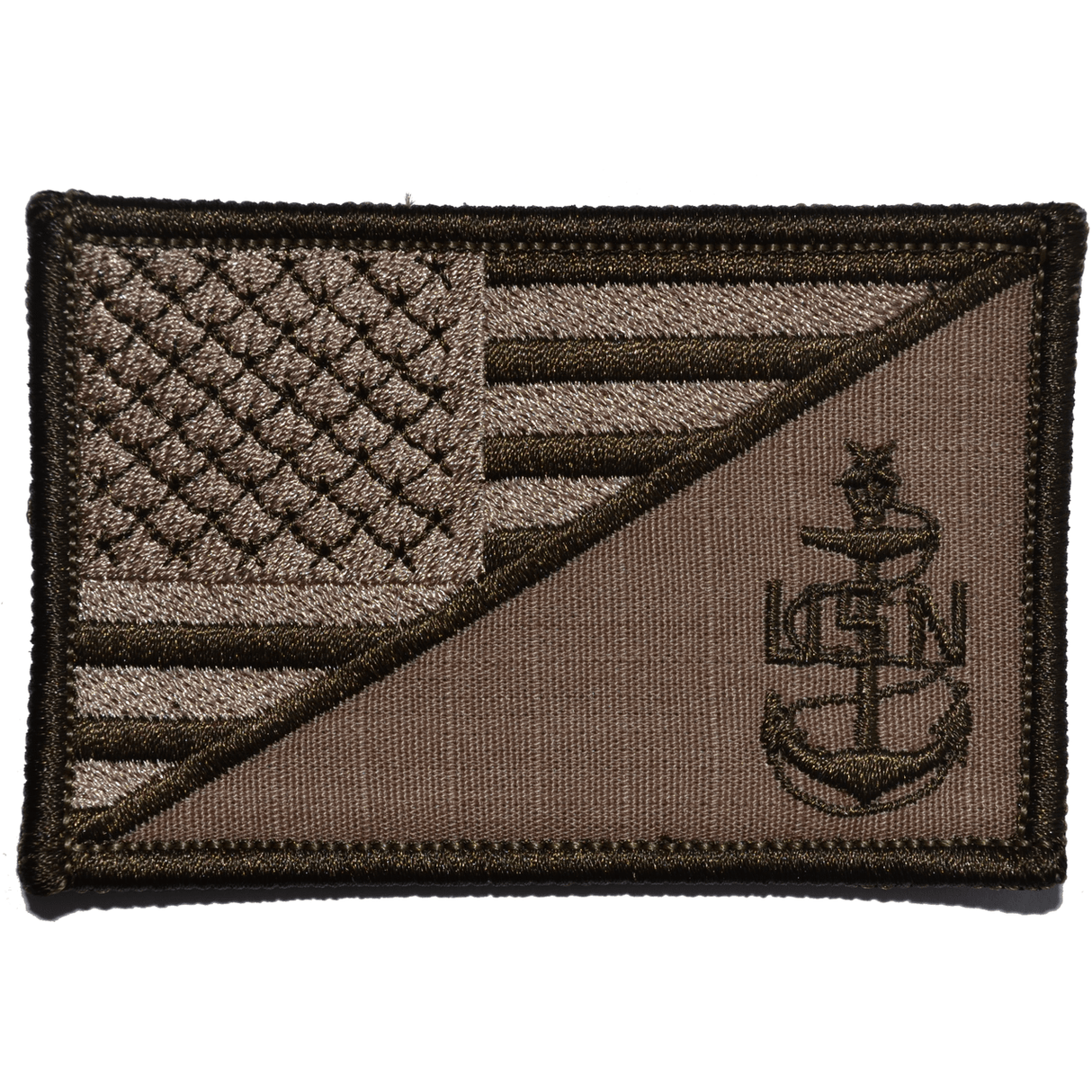 Navy SCPO Senior Chief Petty Officer USA Flag - 2.25x3.5 Patch