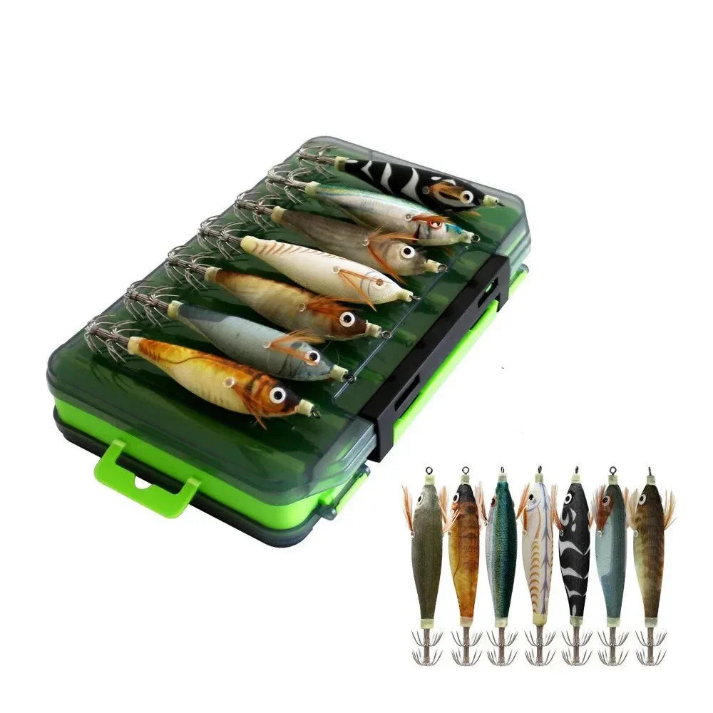 Luminous Wood Shrimp Squid Fishing Lure-0