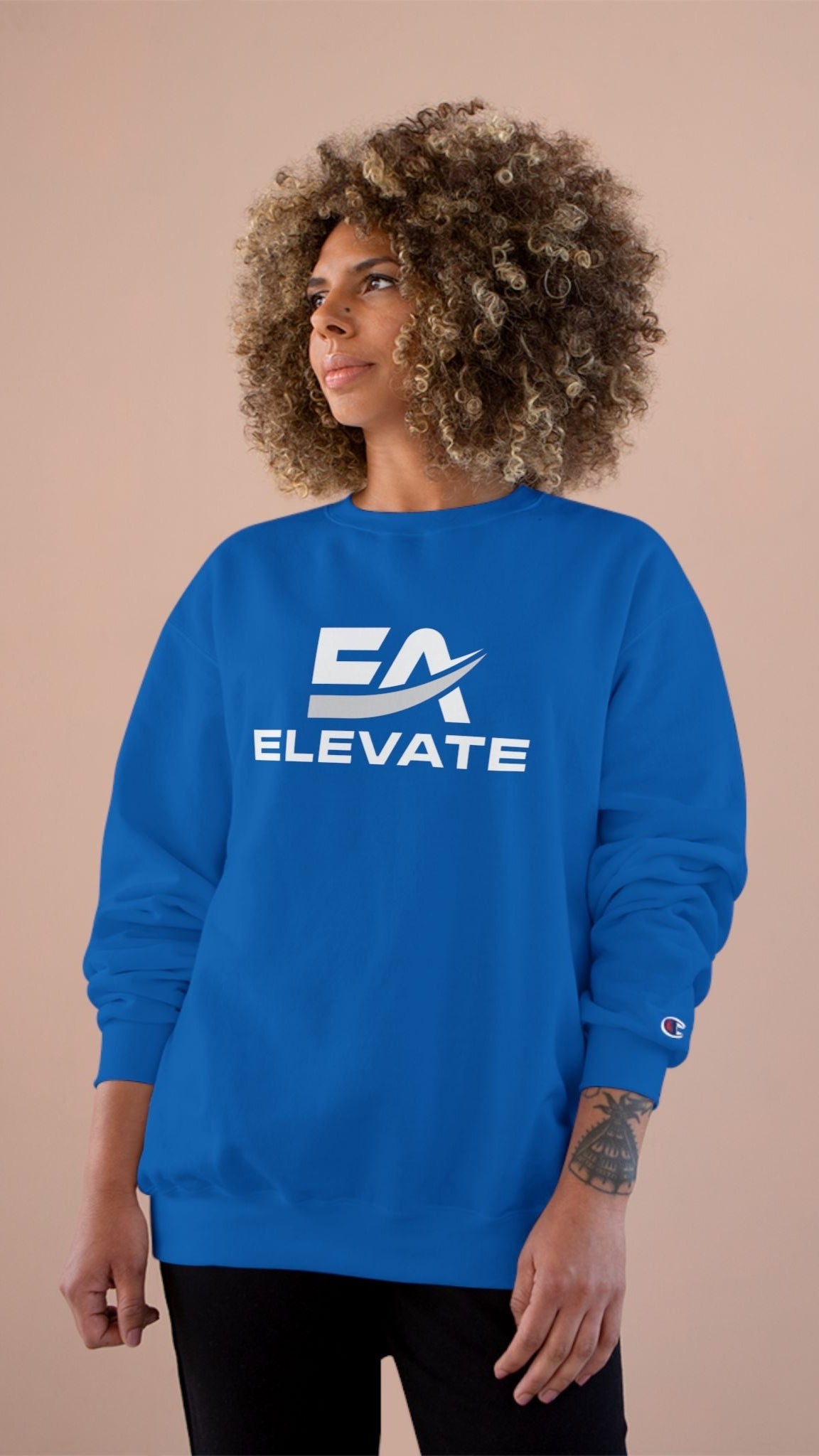 Champion Eco Crewneck Sweatshirt With Double Dry Technology For Warmth And Comfort For Eco Conscious Athletes
