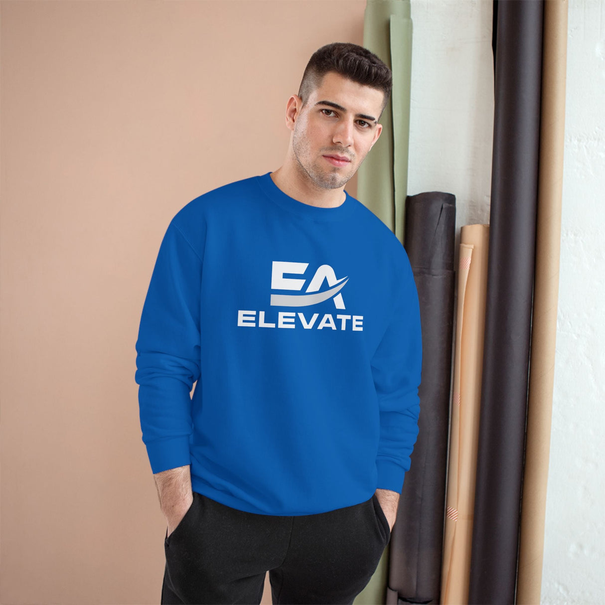 Champion Eco Crewneck Sweatshirt With Double Dry Technology For Warmth And Comfort For Eco Conscious Athletes
