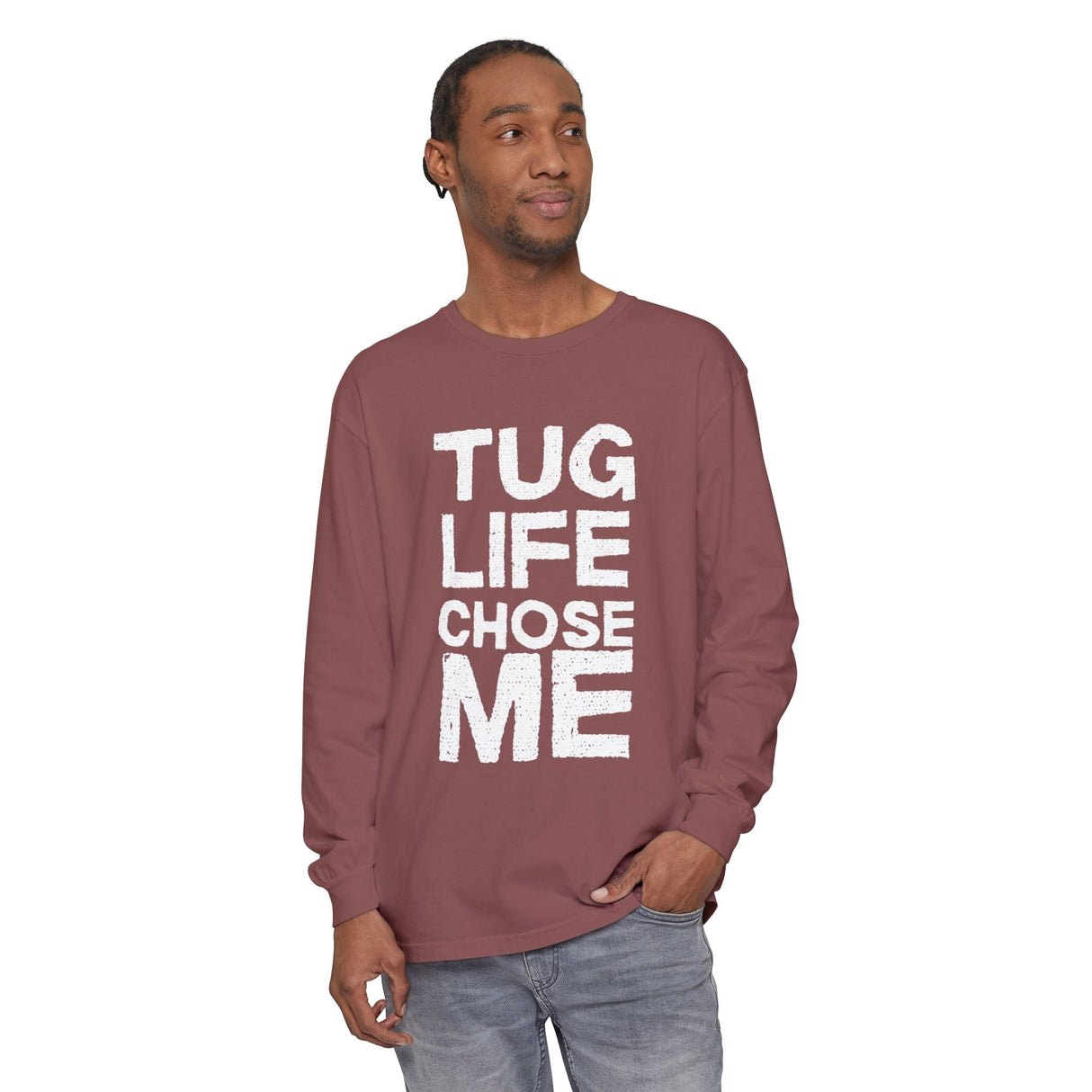 Tug Life Tarmac Edition Long Sleeve Shirt By The Crew Hangar For Aviation Ground Crew Warmth And Durability