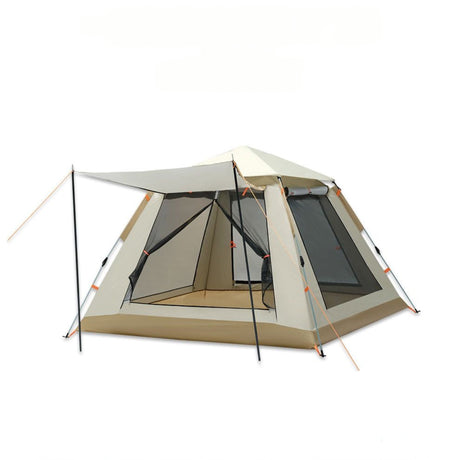 8-Person Family Camping Tent with Canopy Setup-0