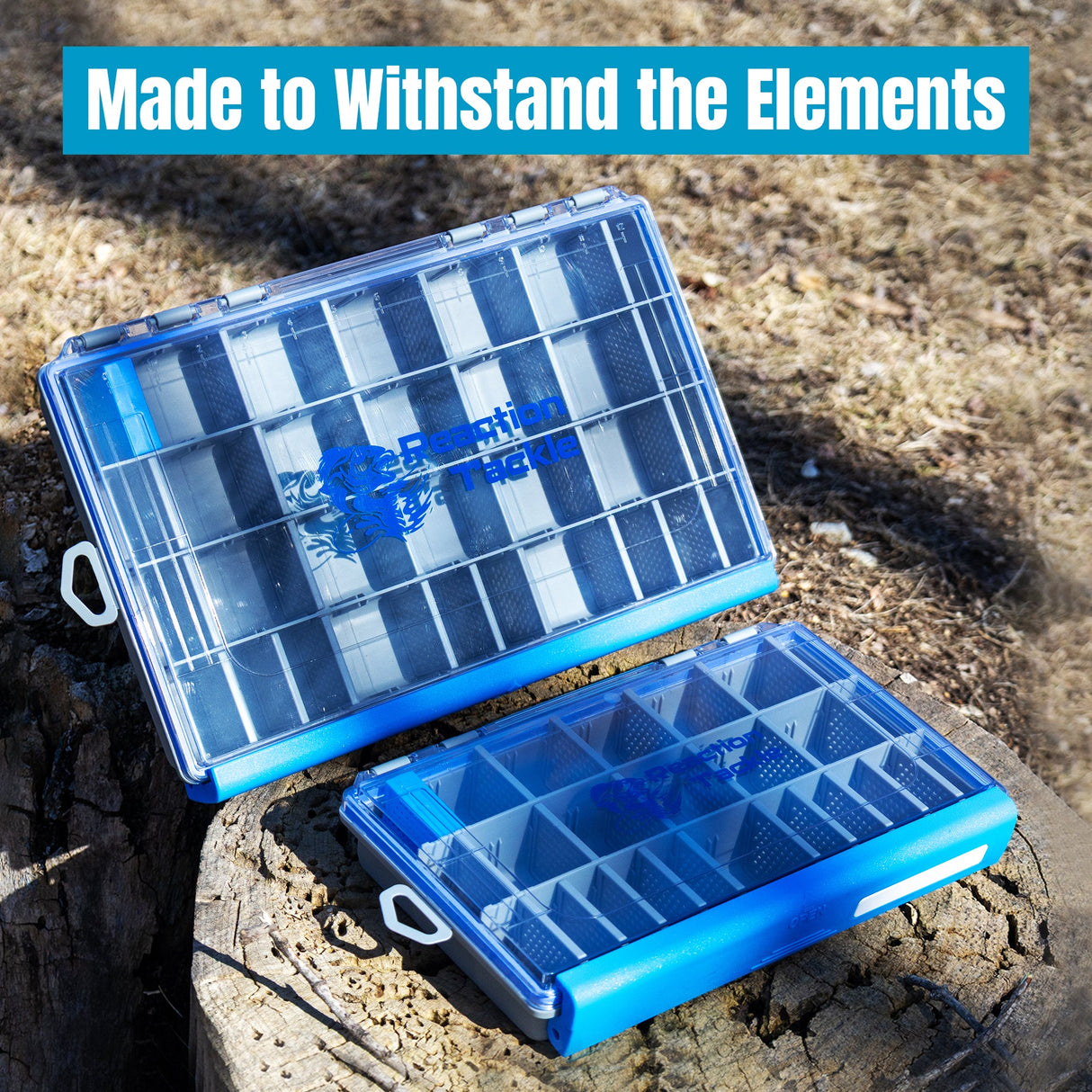 Reaction Tackle Ultra Elite Tackle Tray- Water Resistant with Single Clip Design - New