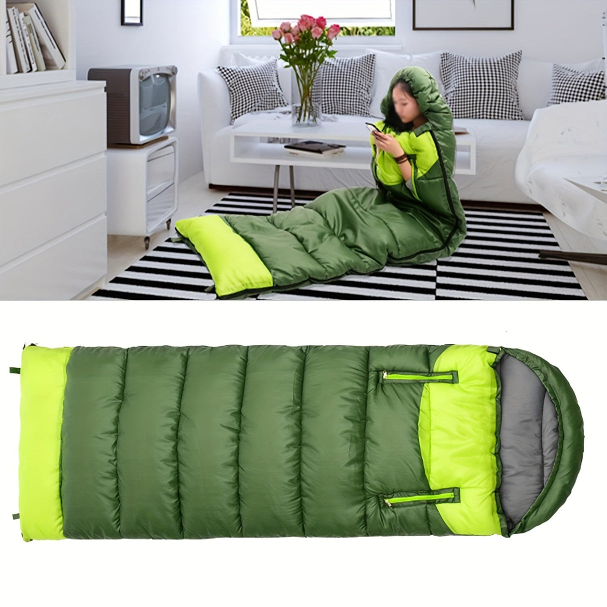 Sleeping Bag for Camping Hiking-3