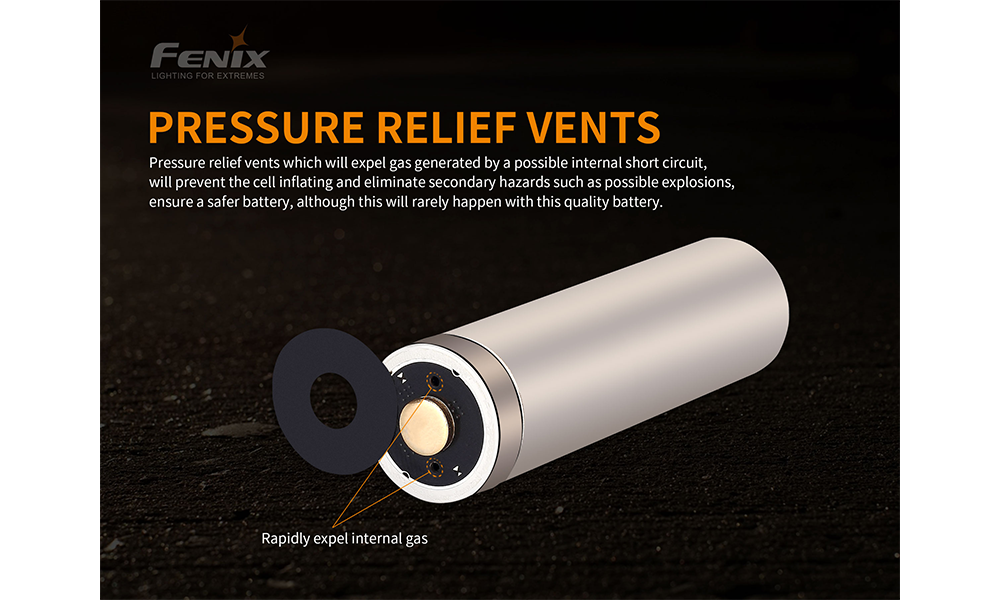 Fenix ARB L21 5000U Rechargeable 21700 Battery With USB C Charging For High Drain Flashlights