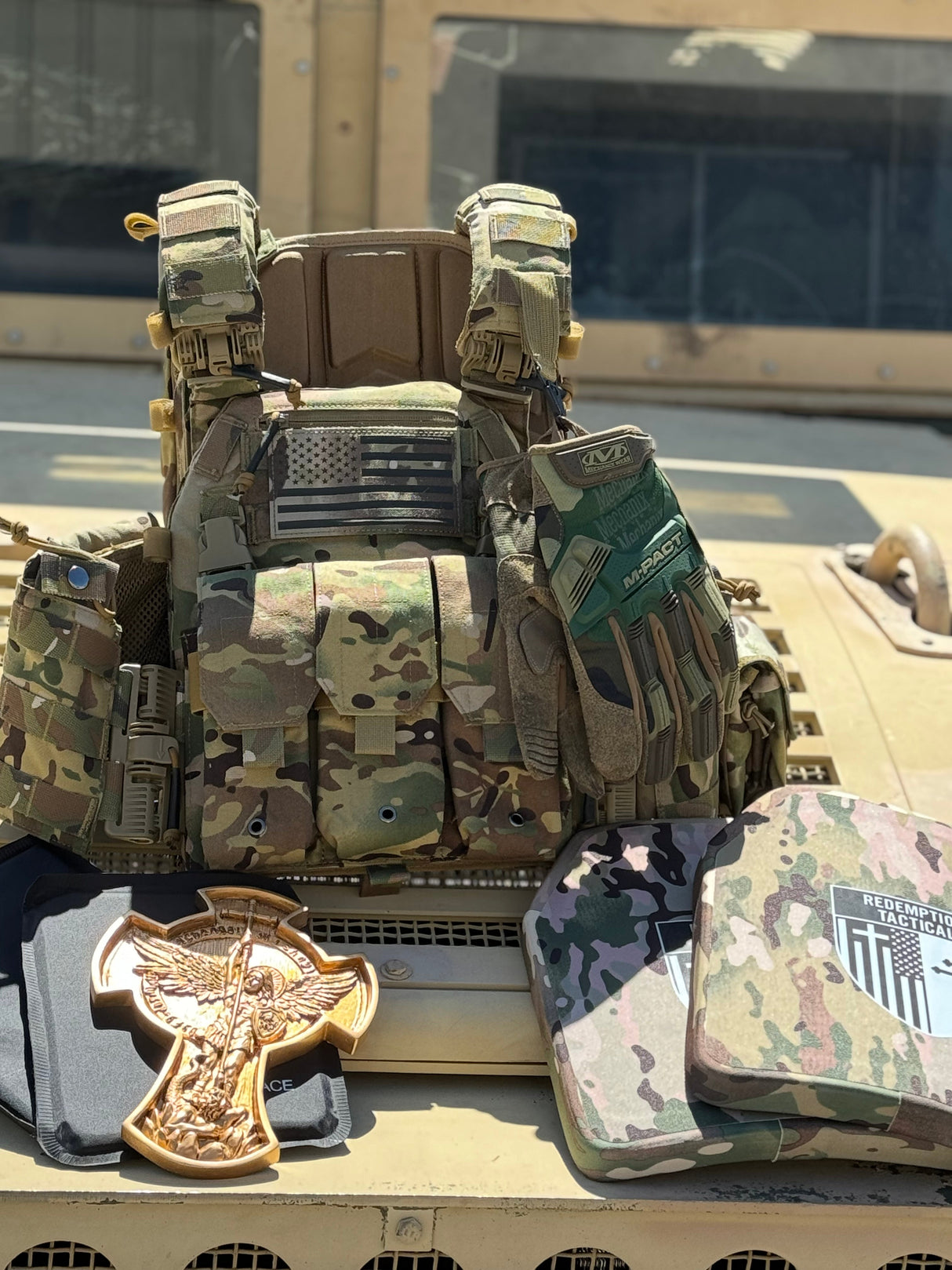 Archangel 2.0 FULL KIT Armor COMBO PACKAGE LIGHTWEIGHT LEVEL IV (2) 10x12 Front/Back Plates (2) 6x8 Side Plates, Archangel Placard (Level IIIA)