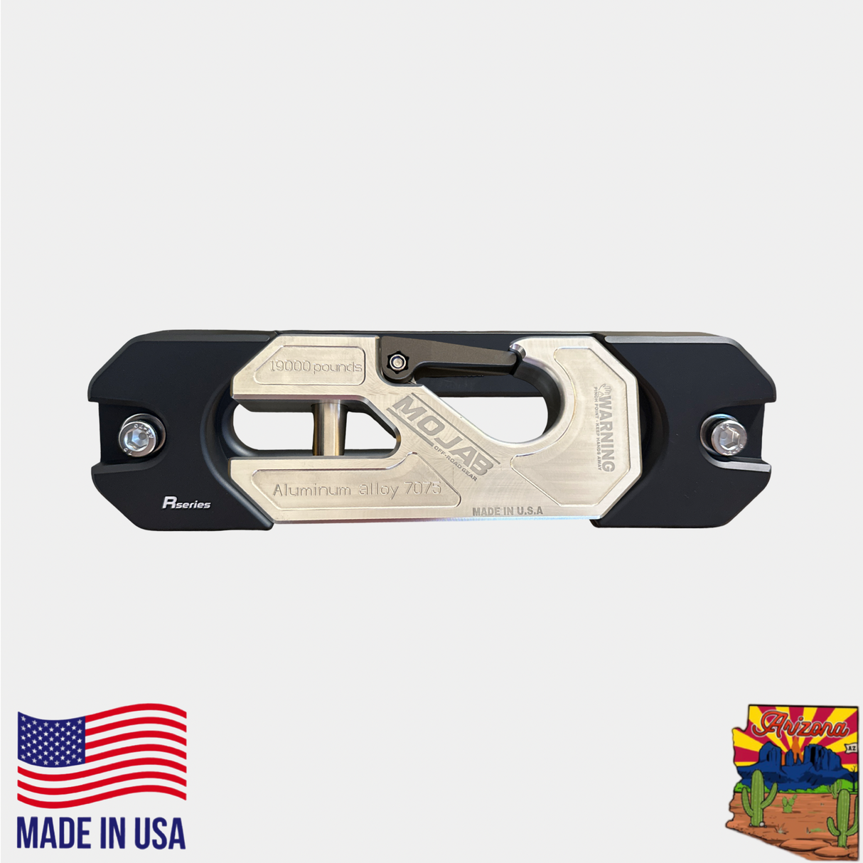 Aluminum Recessed Winch Shackle with Fairlead Kit, closed latch (LIFE TIME WARRANTY*)