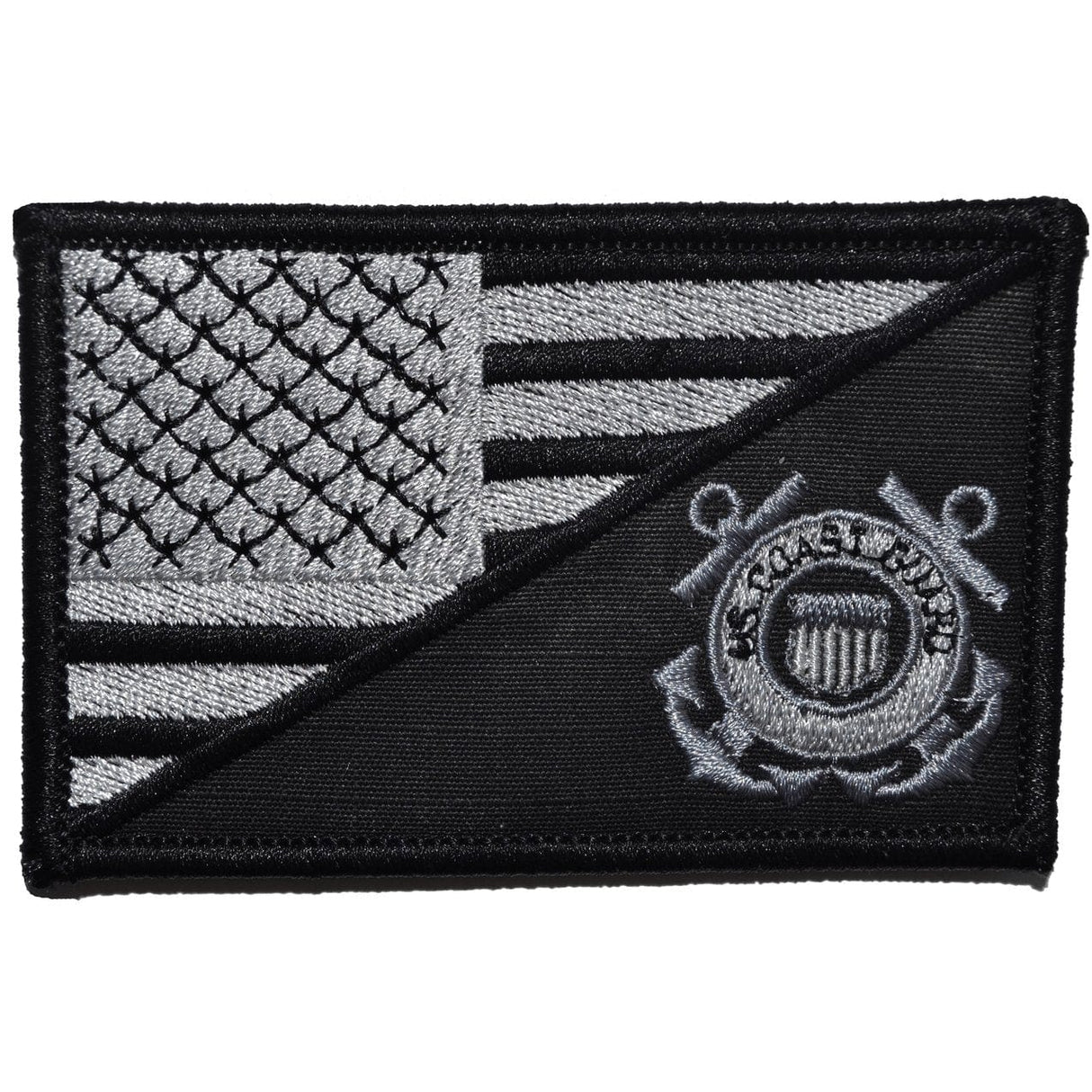 Coast Guard USA Flag - 2.25x3.5 Patch