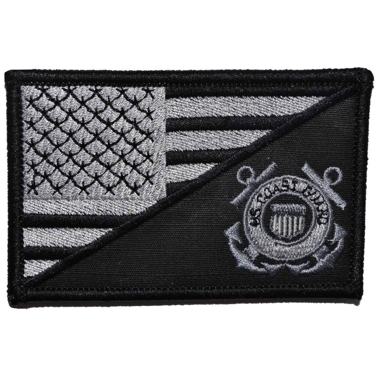 Coast Guard USA Flag - 2.25x3.5 Patch