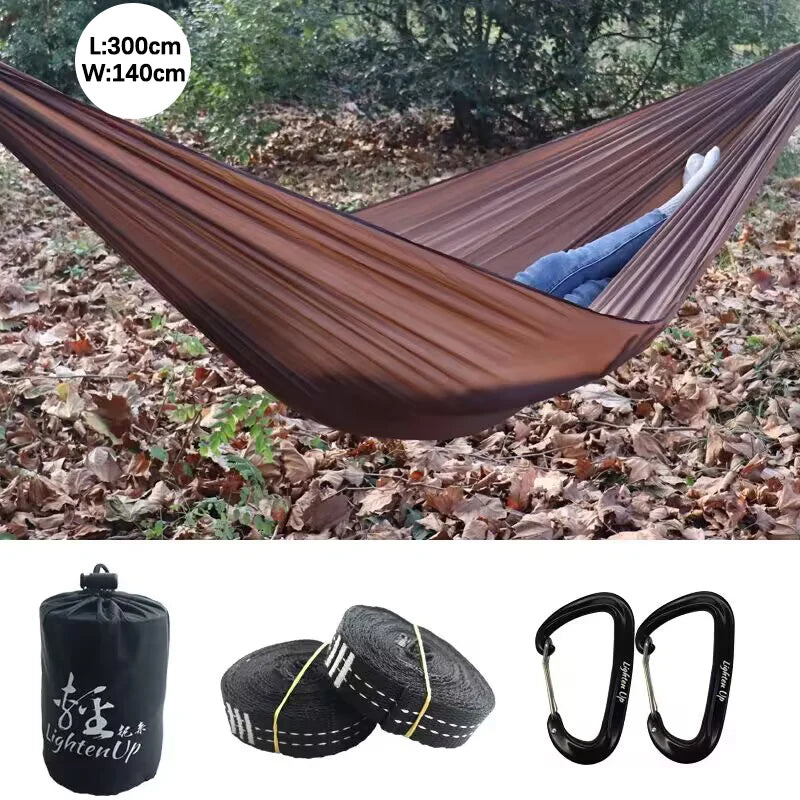 Portable Camping Parachute Hammock (300x140cm)-1