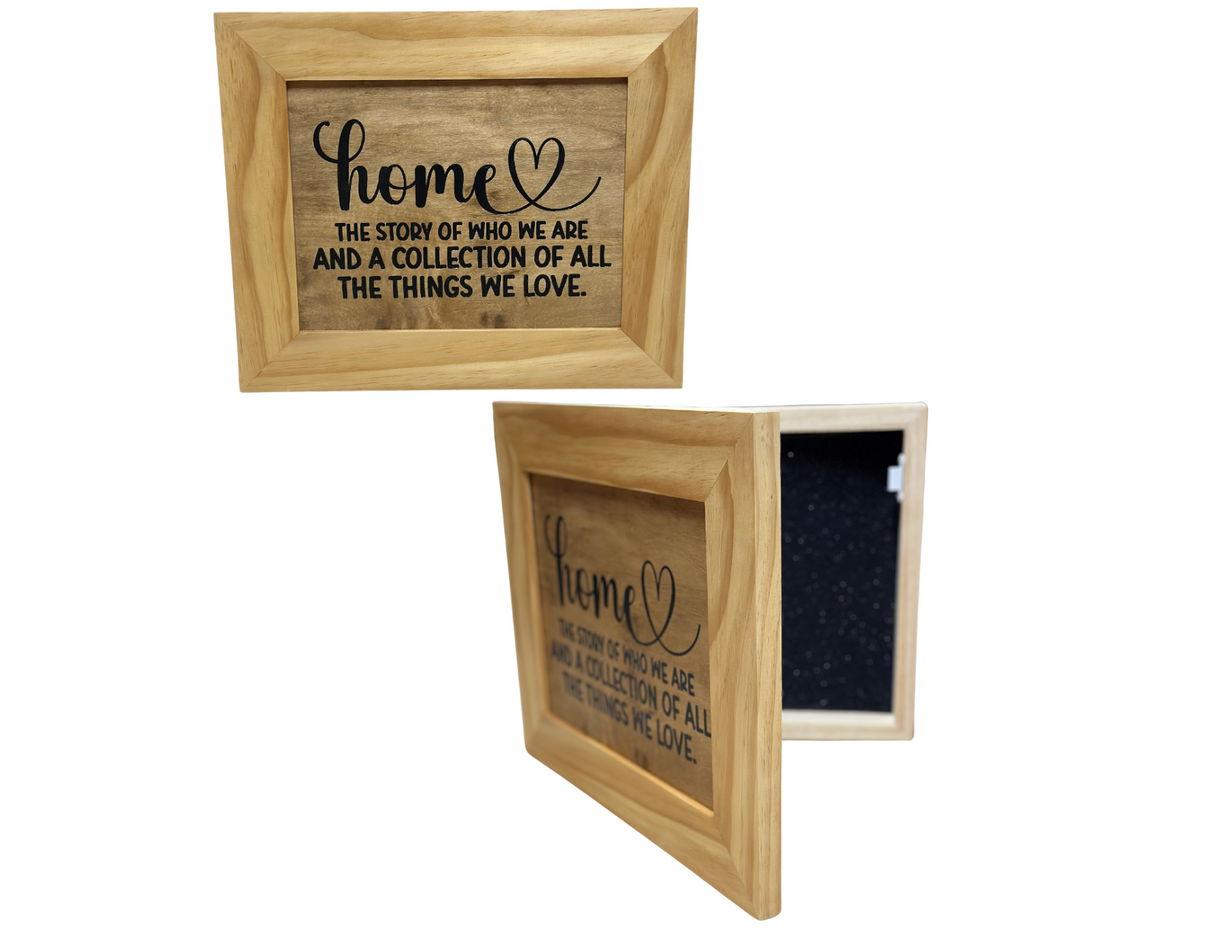Home Story Gun Safe - Wall Mounted Decorative Secure Gun Cabinet