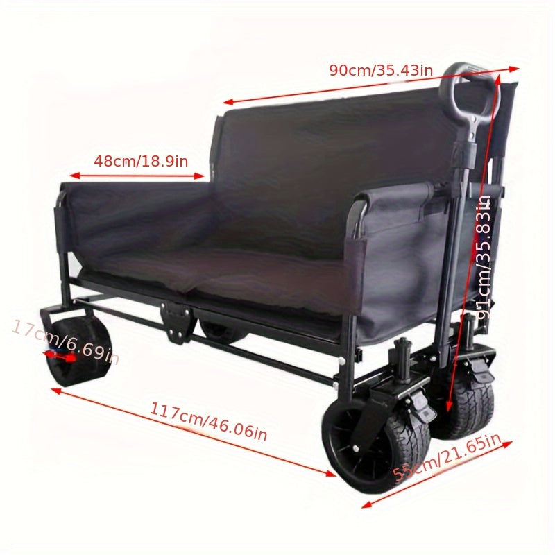 Camping Cart Multi-Functional Sofa Fishing Trolley-1