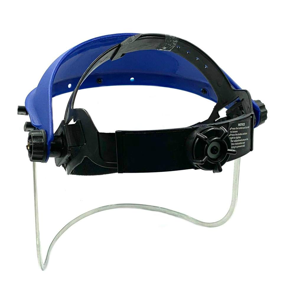 BRUFER Full Face Shield Polycarbonate Durable Shield For Grinding Construction And Manufacturing Adjustable Headband