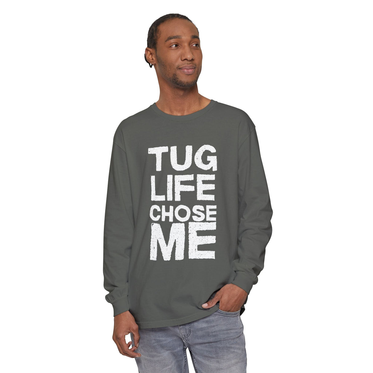Tug Life Tarmac Edition Long Sleeve Shirt By The Crew Hangar For Aviation Ground Crew Warmth And Durability