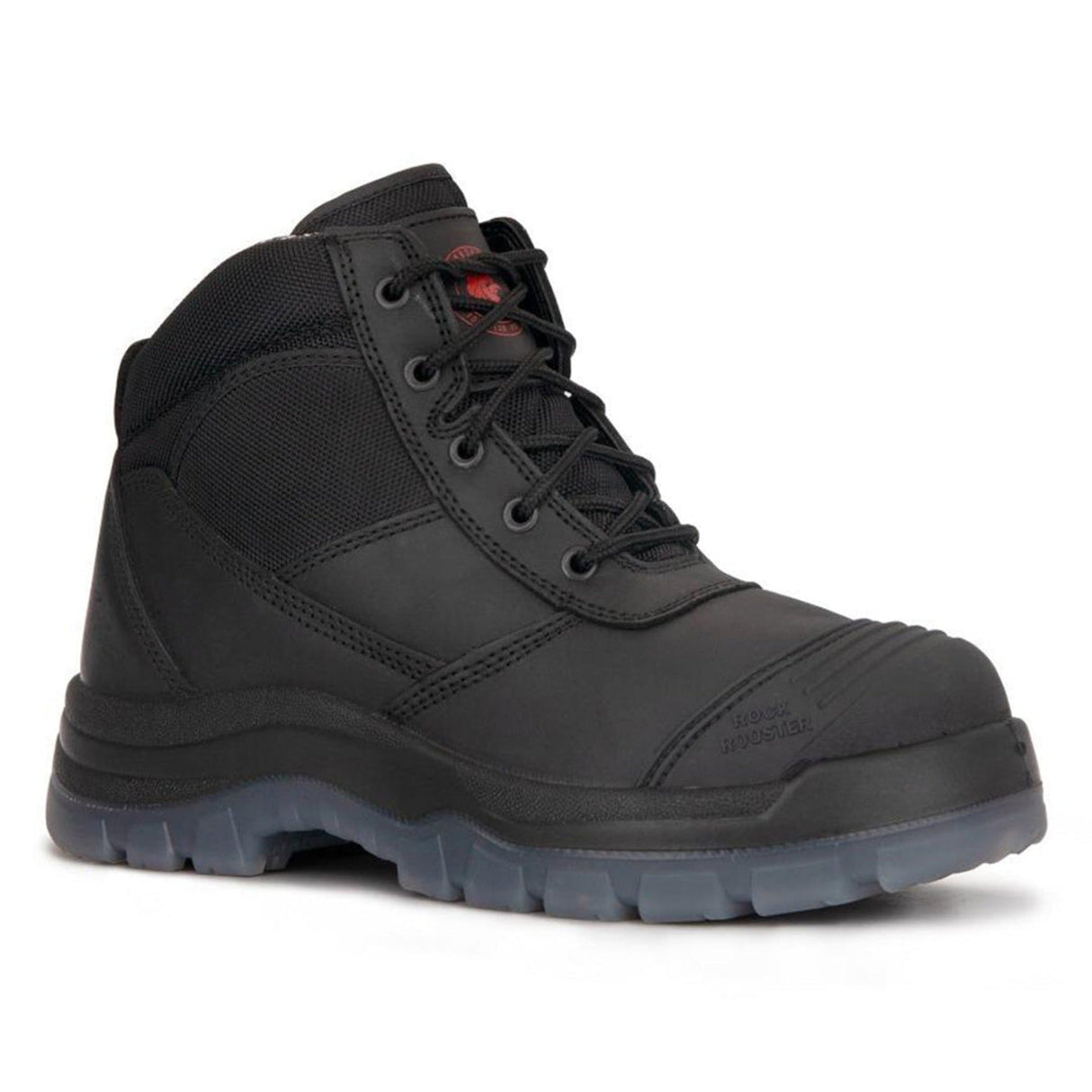 Rockrooster Crisson Side Zip Steel Toe Leather Work Boots For Construction Crews