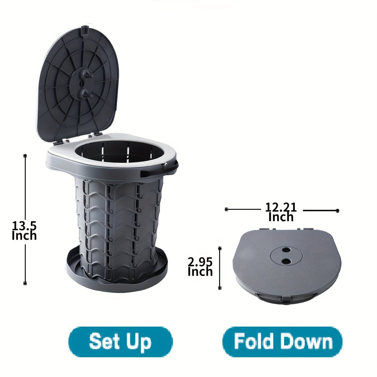 Camping Toilet Portable Adjustable Potty-1