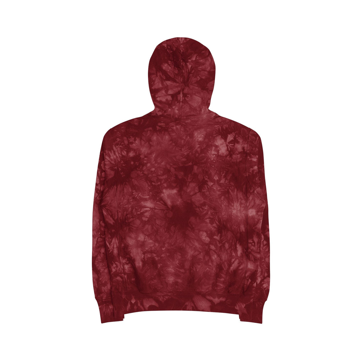 Unisex Tie-Dye Champion Hoodie By The Crew Hangar With Scrunch-Dye Unique Pattern