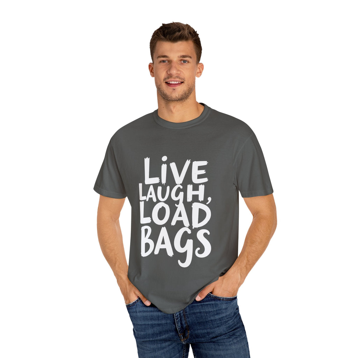 Bold Tarmac Edition Tee Live Laugh Load Bags For Ramp Crew The Crew Hangar Premium Comfort Colors