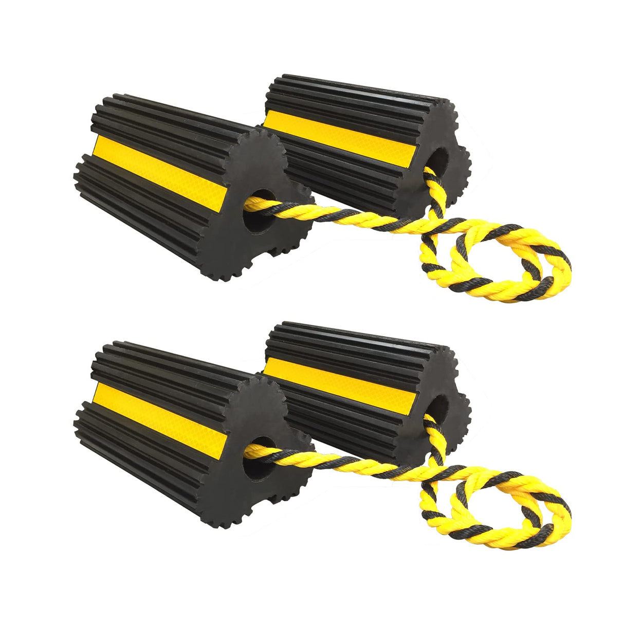 GSE Dual Wheel Chocks Heavy Duty Rubber For Aviation Ground Support Pros The Crew Hangar