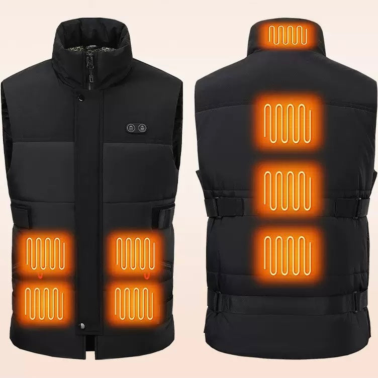 8-Zone Dual-Control Adjustable Waist Heated Vest | LITEGUEST