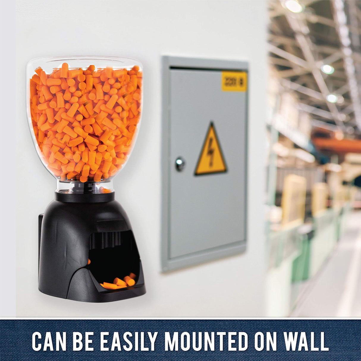 The Crew Hangar Foam Ear Plugs Dispenser Wall Mount 500 Pairs Refillable Station Industrial Safety