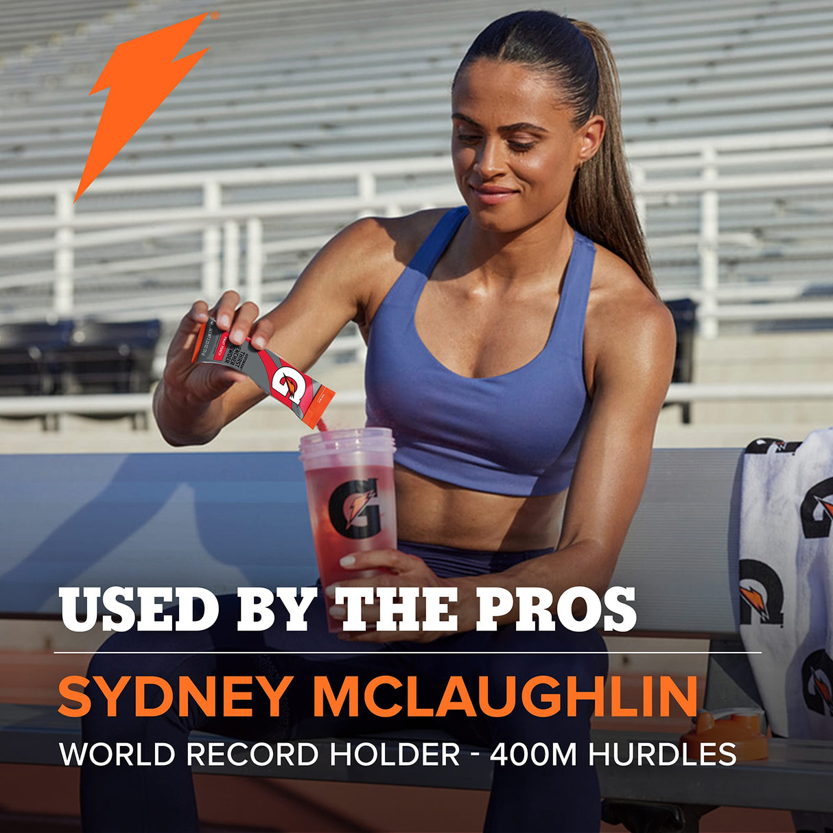 Gatorade Powder Riptide Rush 32 Pack Electrolyte Hydration For Athletes Performance Boost