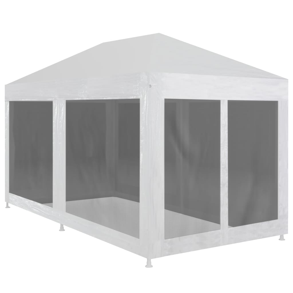 vidaXL Party Tent Outdoor Canopy Tent Gazebo Marquee with 4 Mesh Sidewalls-4