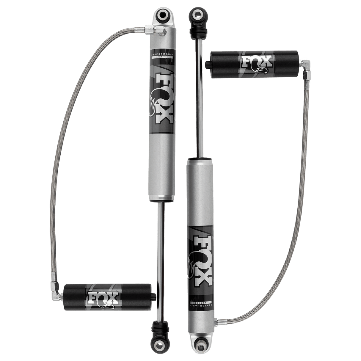 FOX 2.0 Remote Reservoir Front Shock | Performance Series | 3.5-4 Inch Lift | Wrangler JL (18-24)