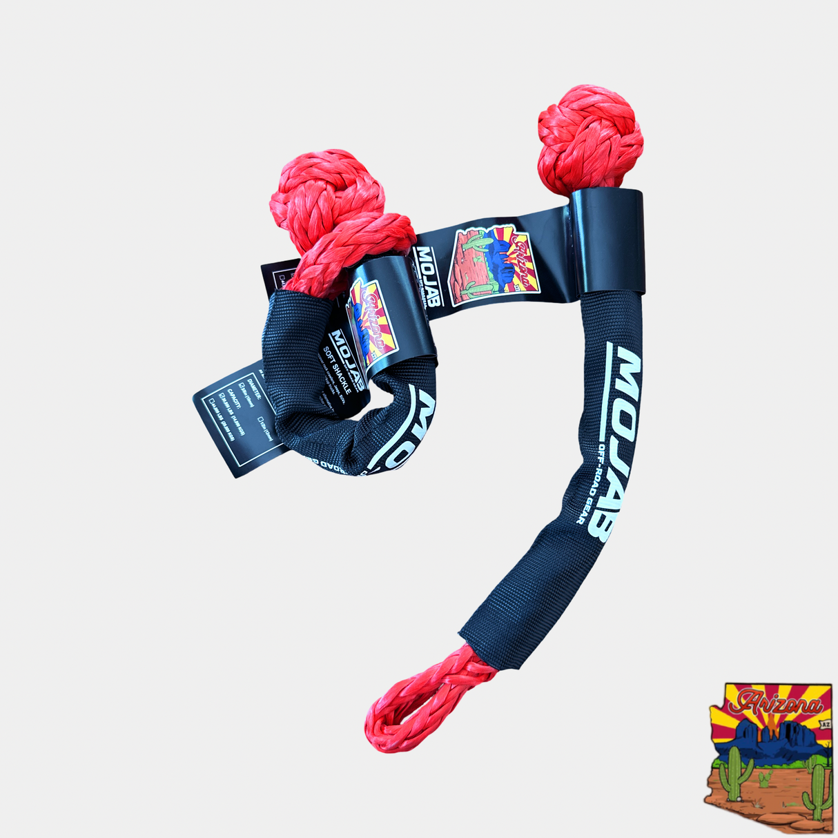 Soft Shackle 3/8'' x 14'' with sleeve and bag (Set of 2 Shackles) (Lifetime Warranty)