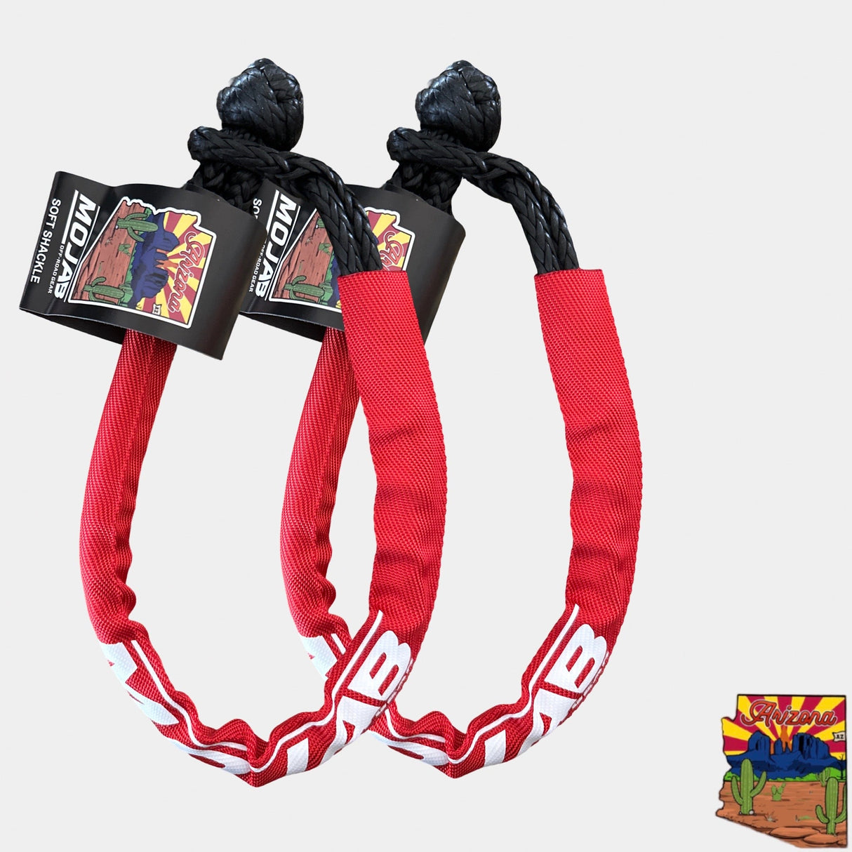 Soft Shackle 1/4'' x 24'' with sleeve and bag (Set of 2 Shackles) (Lifetime Warranty)