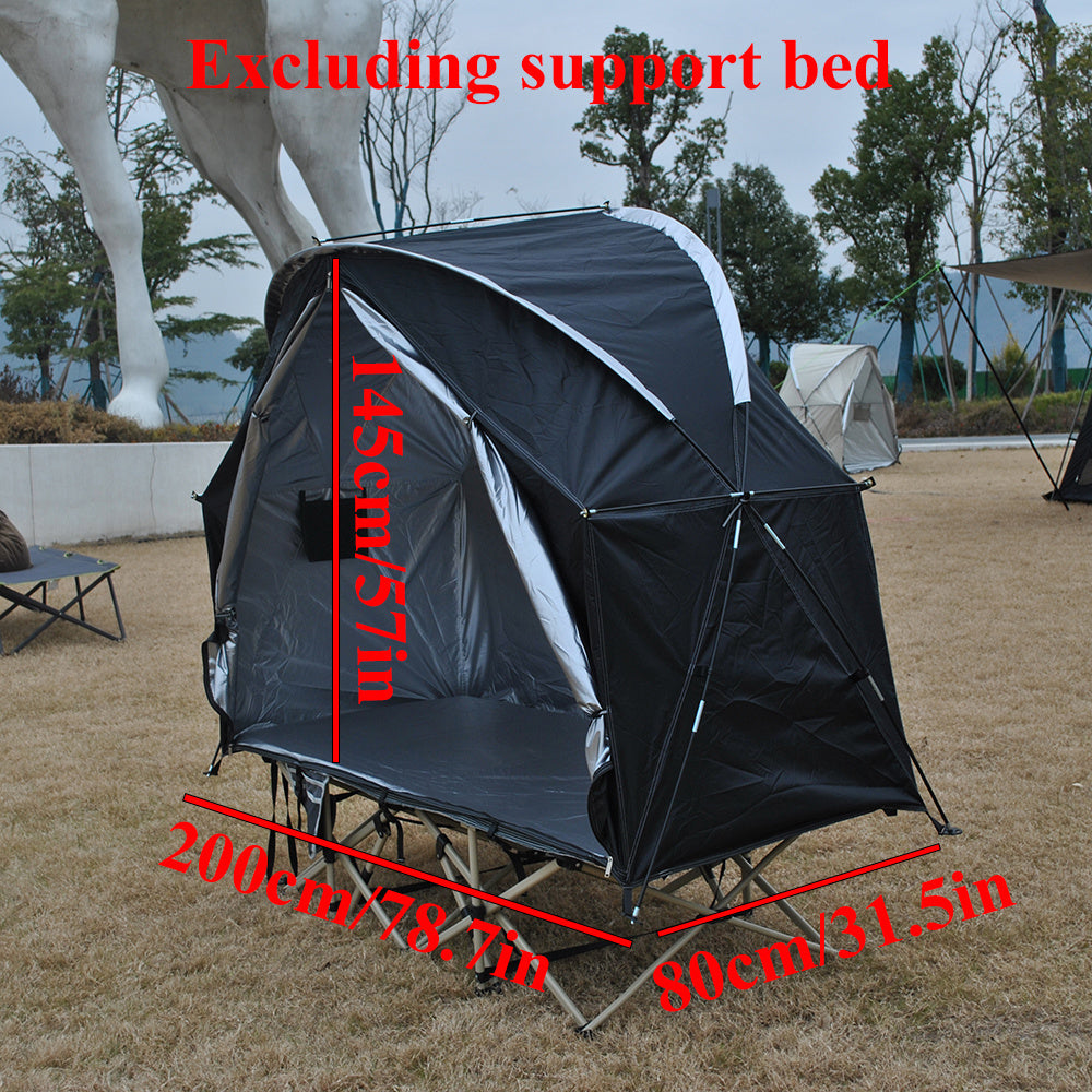 Single Military Cot Tent Insulated Outdoor Shelter-1