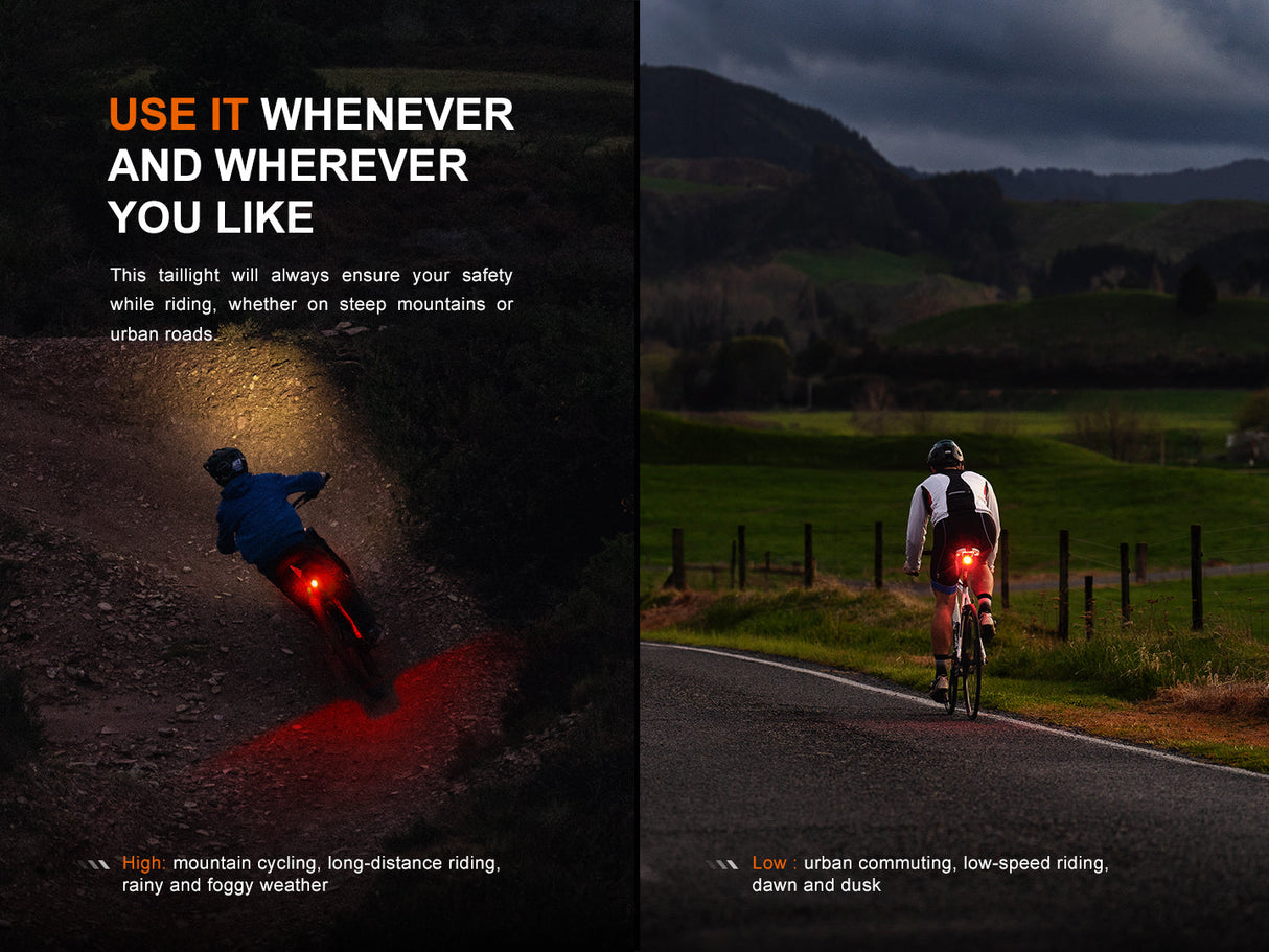 Fenix BC06R Smart Brake Bicycle Taillight Adventure Ready