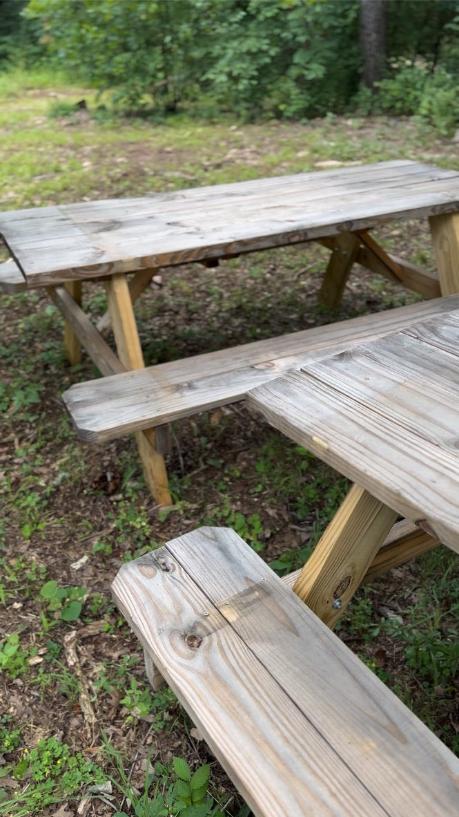 Freedom Bench – Wood Picnic Table