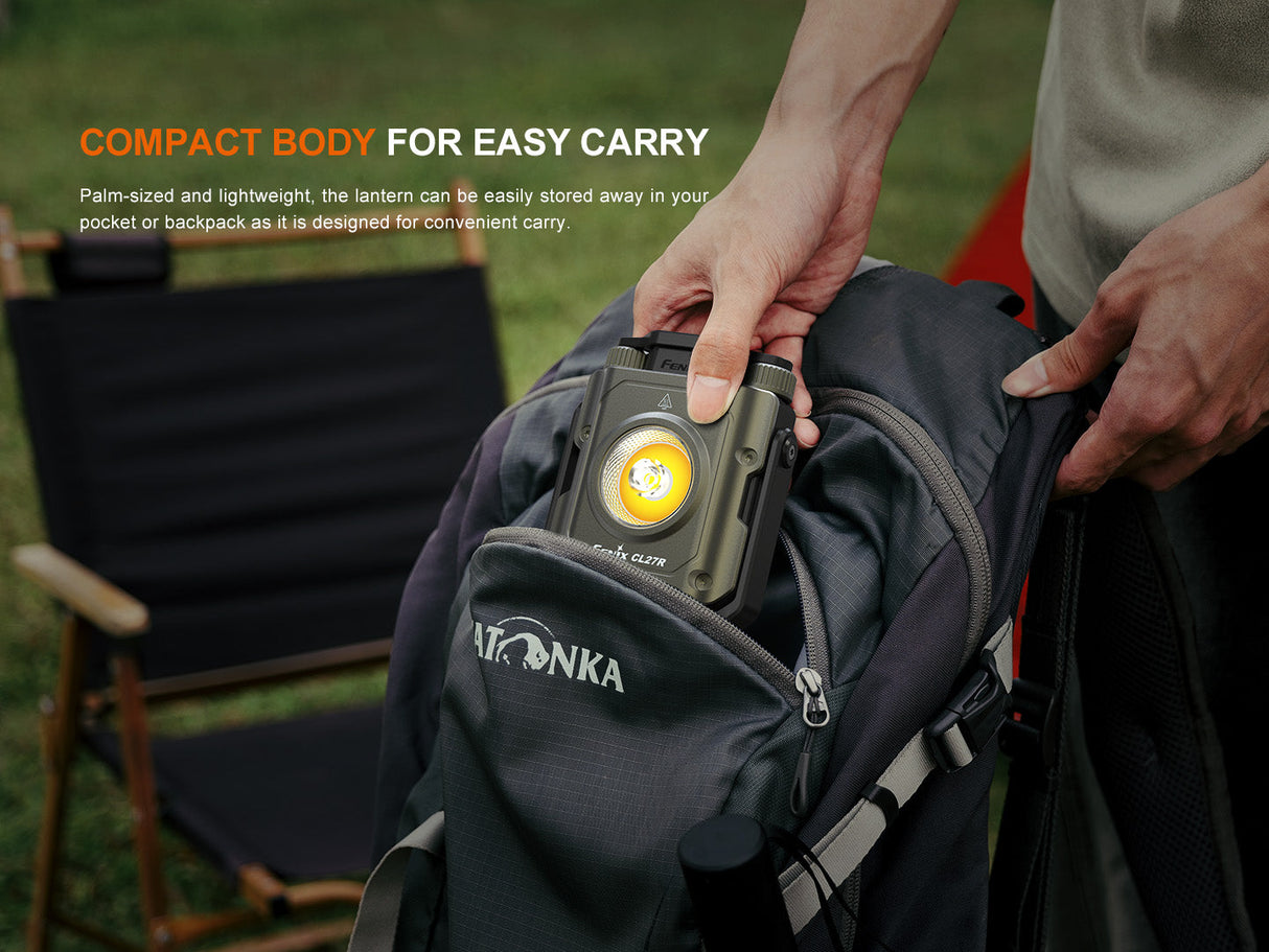 Fenix CL27R Lantern For Campers 1600 Lumens Dual Beam Spotlight And Floodlight 180m Beam Distance