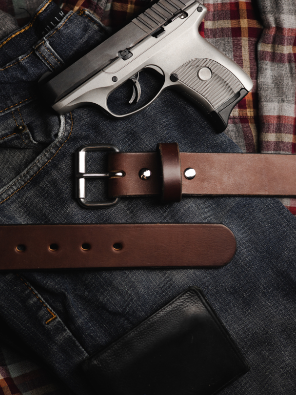 The Guardian Gun Belt - Made in USA - Lifetime Warranty - 14 oz Leather