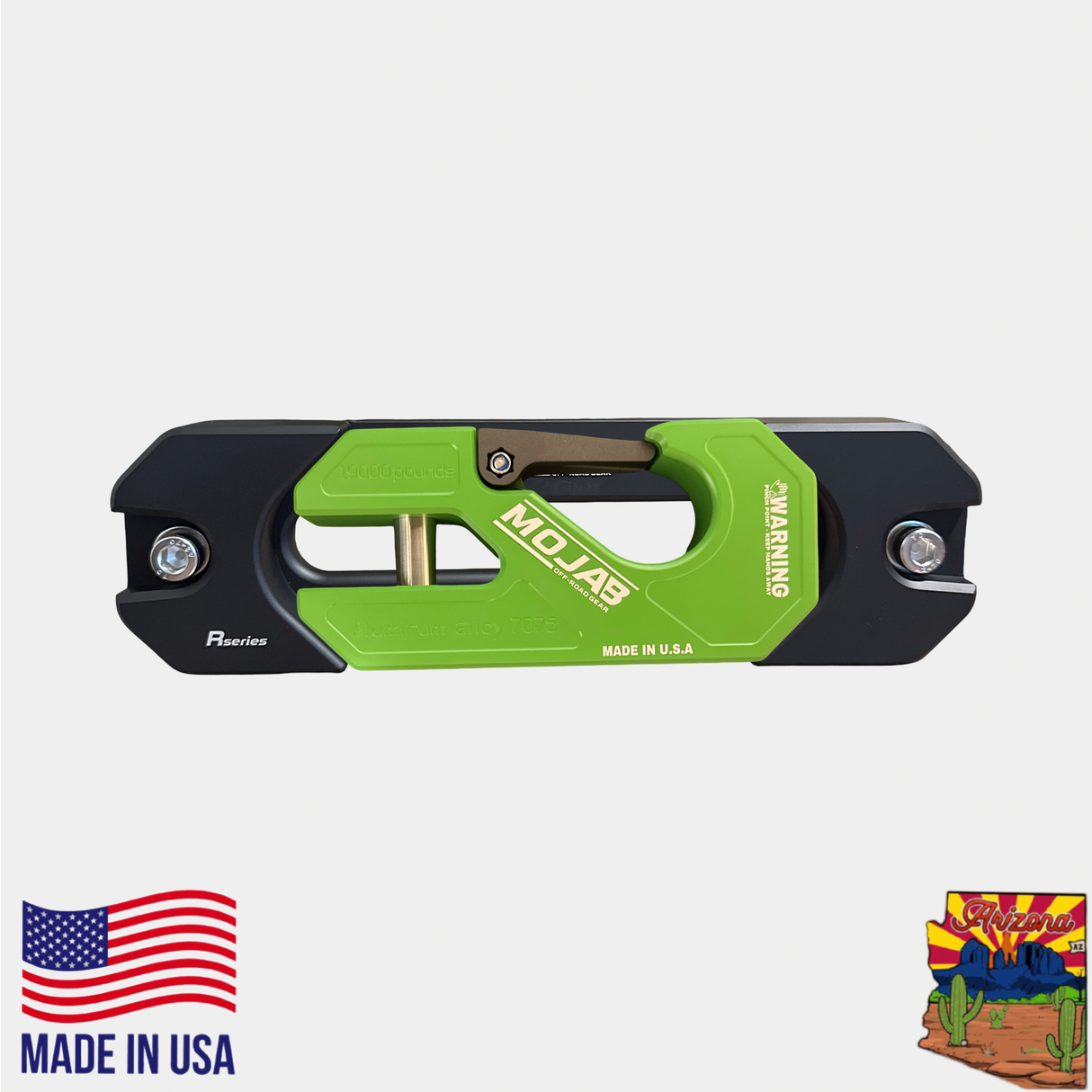 Aluminum Recessed Winch Shackle with Fairlead Kit, closed latch (LIFE TIME WARRANTY*)