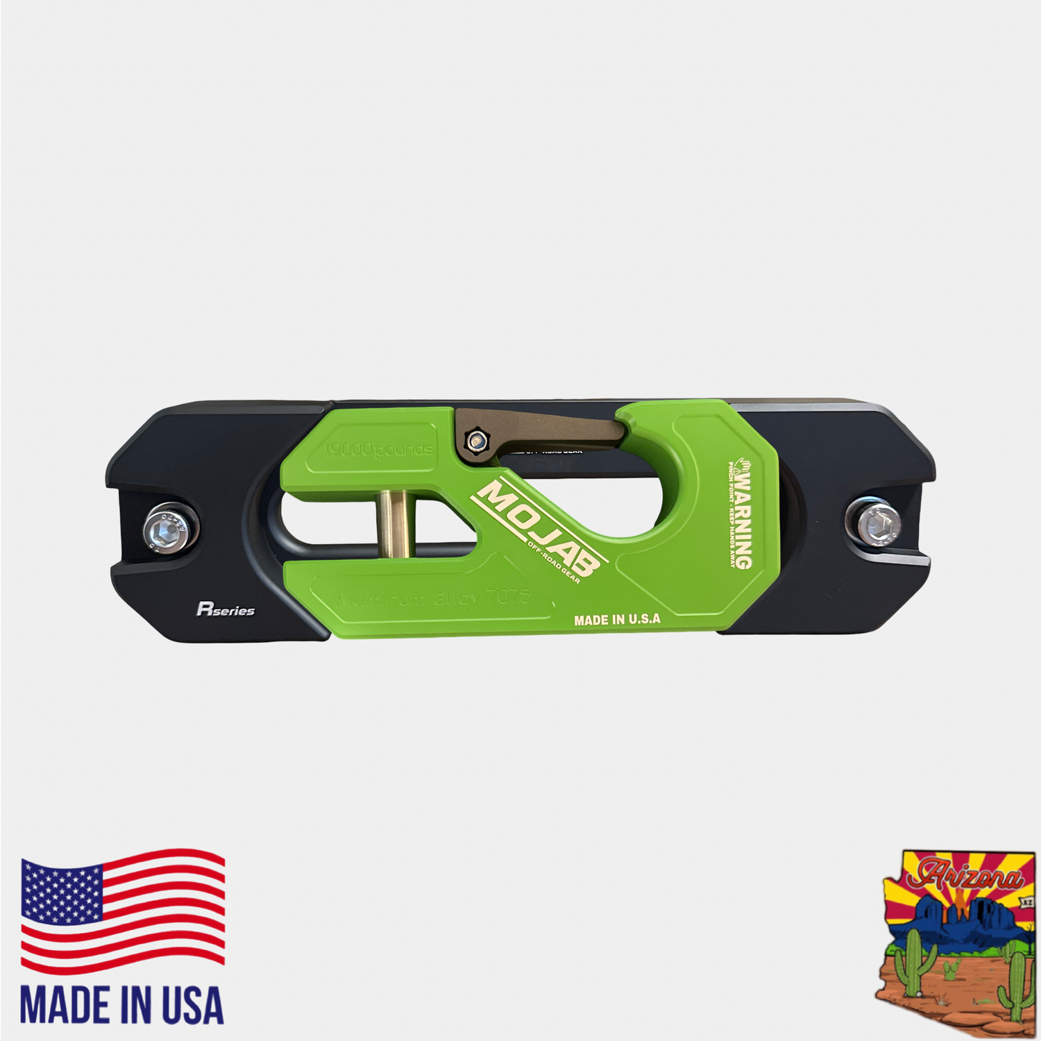 Aluminum Recessed Winch Shackle with Fairlead Kit, closed latch (LIFE TIME WARRANTY*)