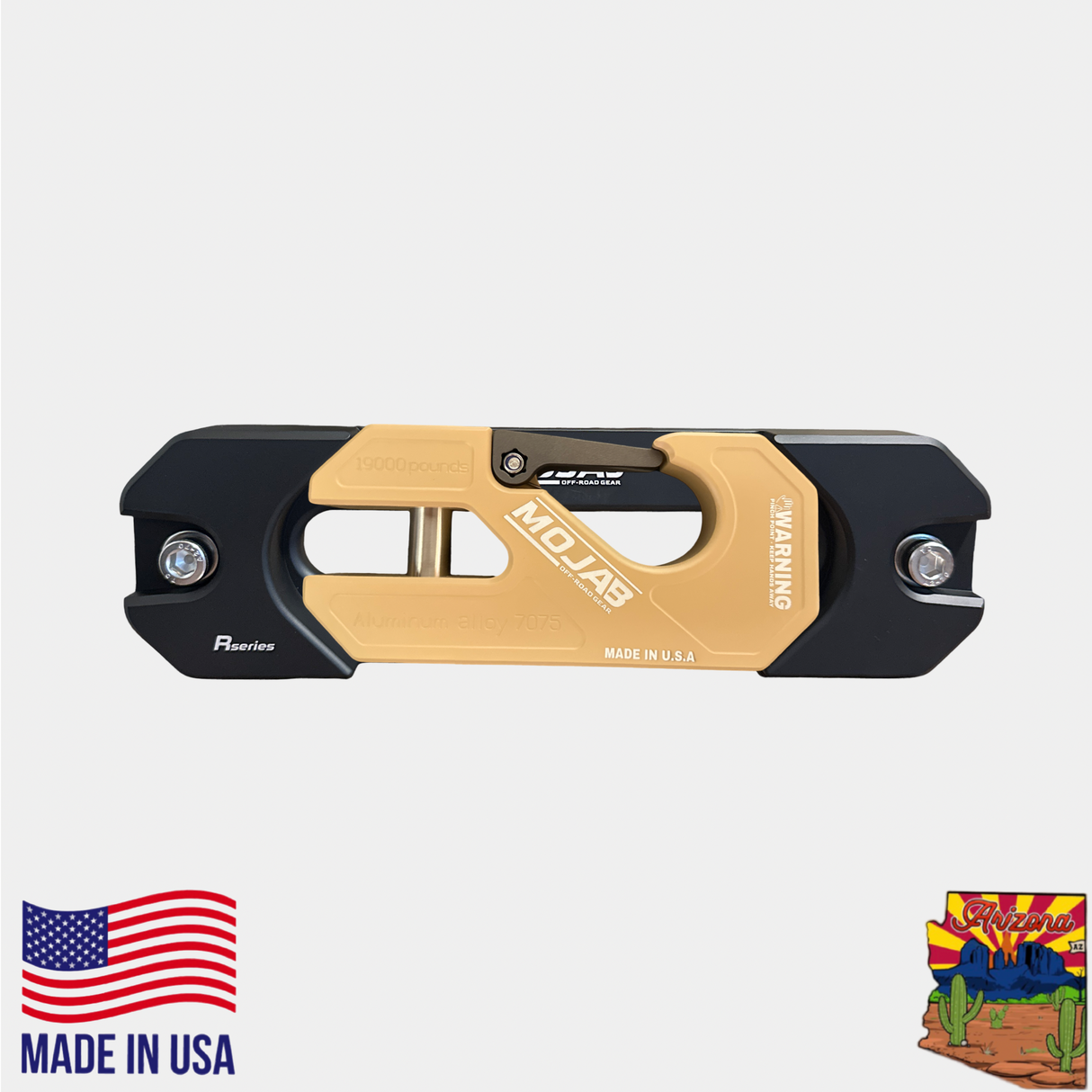 Aluminum Recessed Winch Shackle with Fairlead Kit, closed latch (LIFE TIME WARRANTY*)