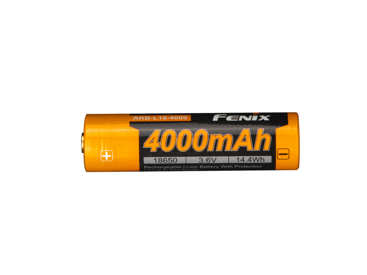 Fenix ARB-L18-4000 High Capacity 18650 Battery 4000mAh For Outdoor Flashlights Safe Long Lasting