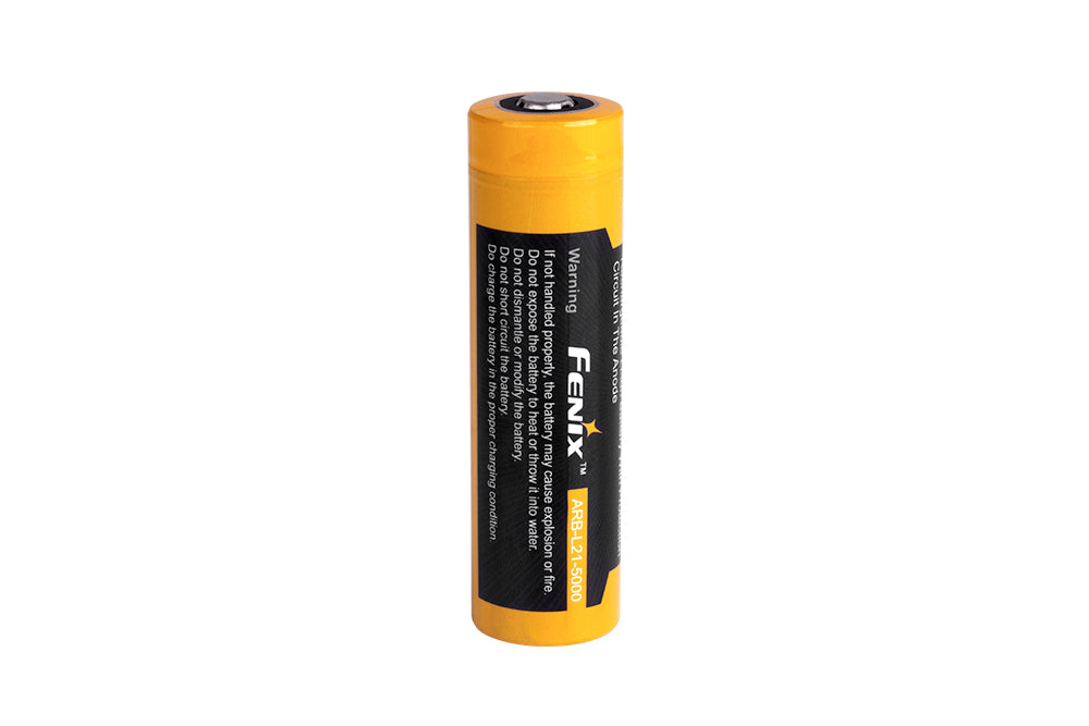 Fenix ARB-L21-5000 V2 21700 Rechargeable Battery For Extended Runtime And High Lumen Output For Flashlight Enthusiasts