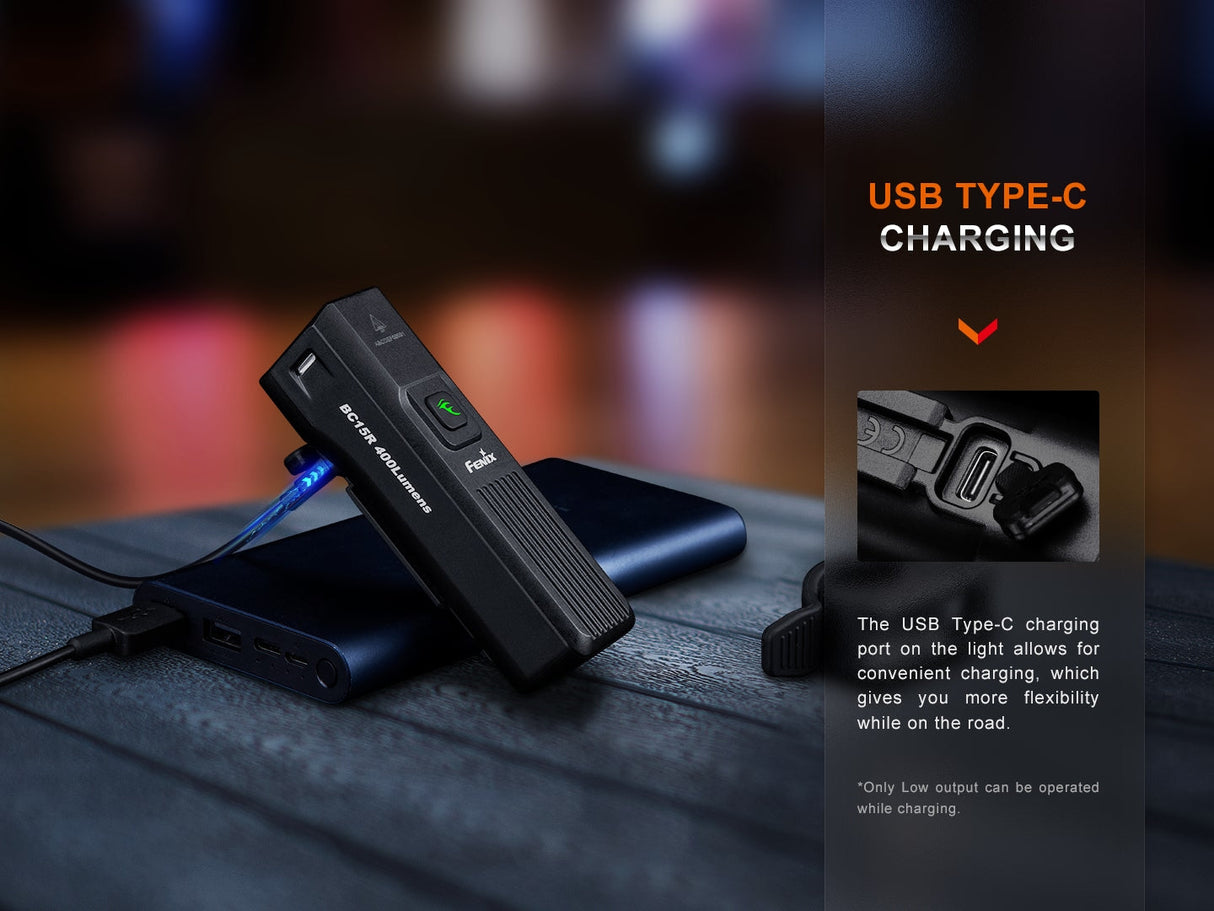 Fenix BC15R Rechargeable Bicycle Light - Adventure-Ready