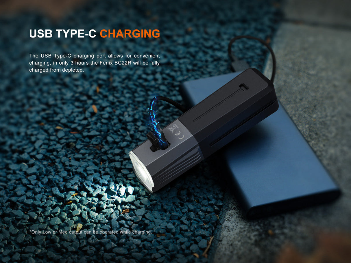 Fenix BC22R Performance Road Bike Light Adventure Ready