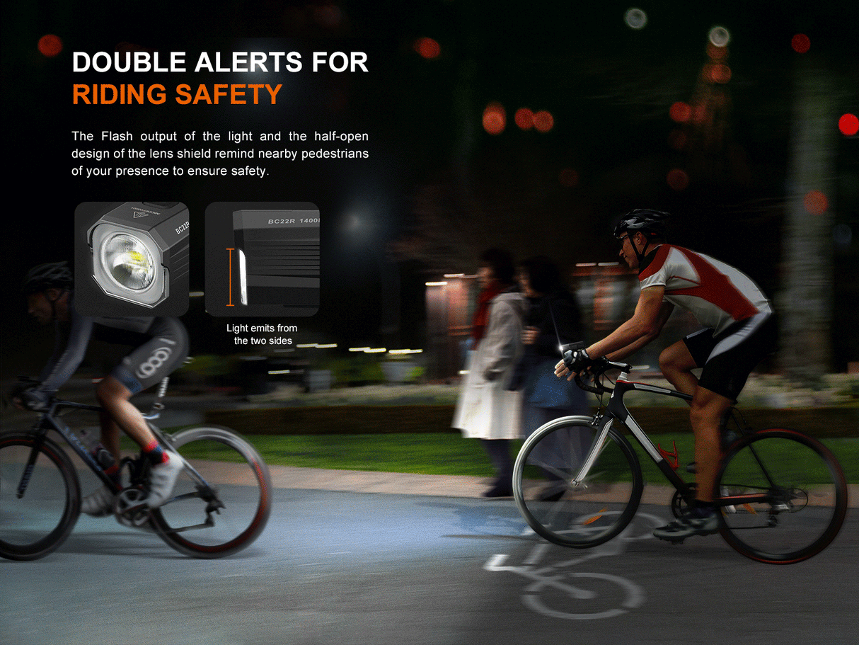 Fenix BC22R Performance Road Bike Light Adventure Ready