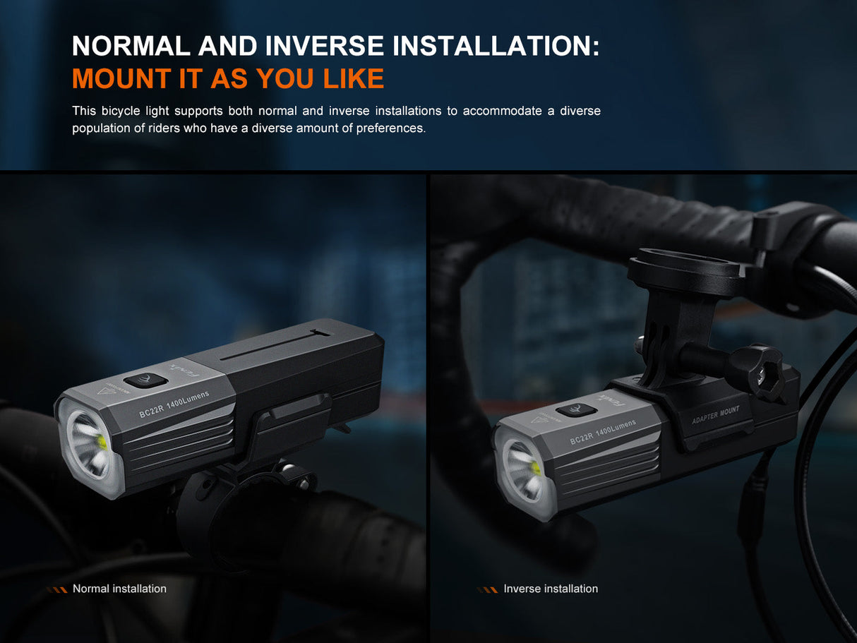 Fenix BC22R Performance Road Bike Light Adventure Ready