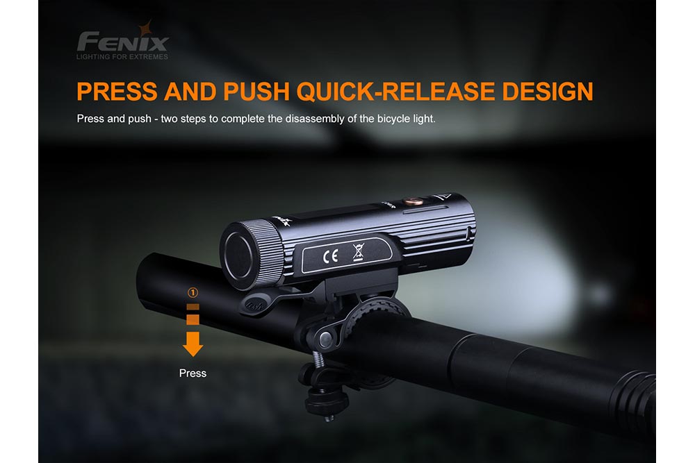 Fenix BC26R Durable Ultra Bright 1600 Lumens Bike Light For Cyclists With USB C Recharge And 65 Hour Runtime